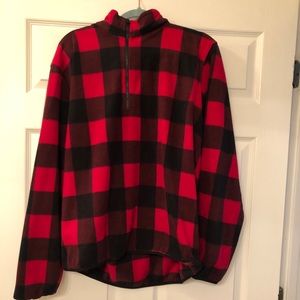 Red & Black checkered pullover sweater